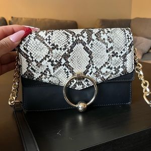 Topshop snake crossbody purse